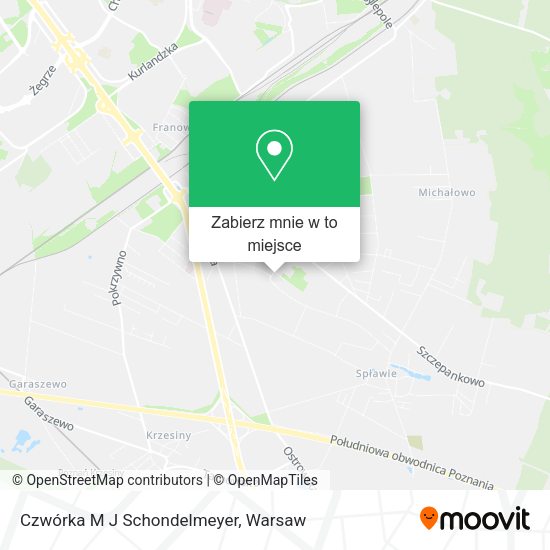 Mapa Czwórka M J Schondelmeyer