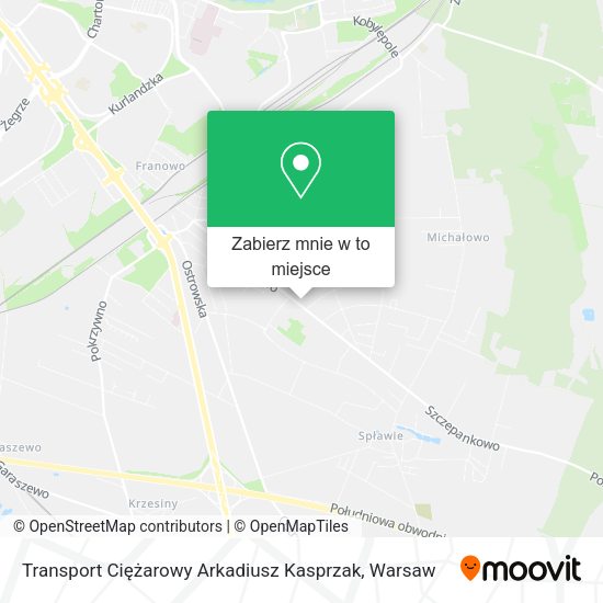 Mapa Transport Ciężarowy Arkadiusz Kasprzak