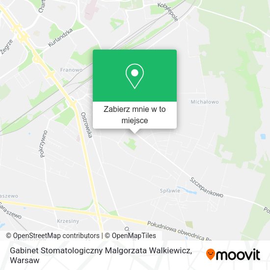 Mapa Gabinet Stomatologiczny Malgorzata Walkiewicz