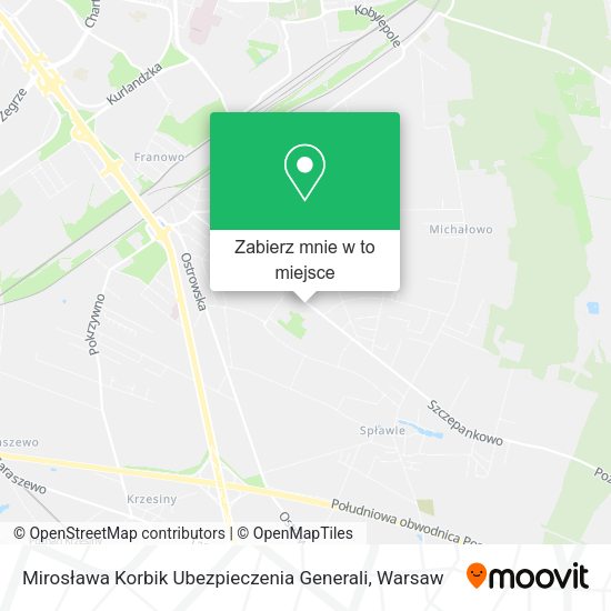 Mapa Mirosława Korbik Ubezpieczenia Generali