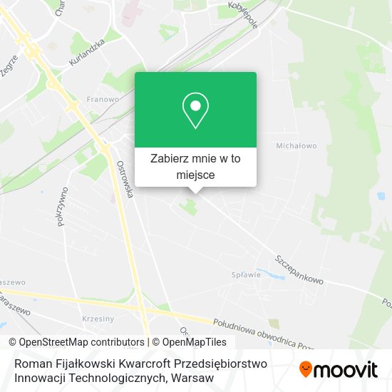 Mapa Roman Fijałkowski Kwarcroft Przedsiębiorstwo Innowacji Technologicznych