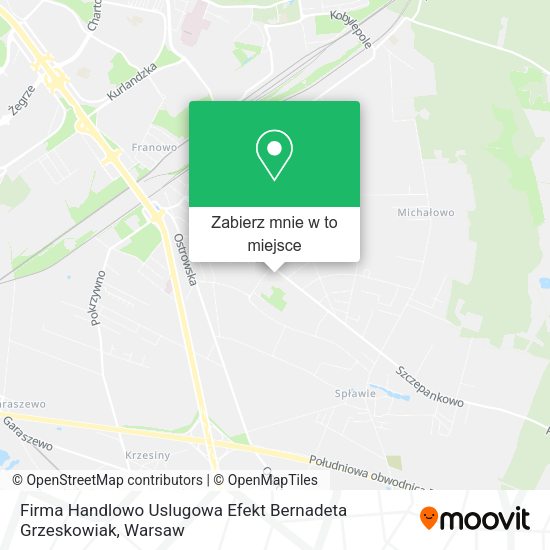 Mapa Firma Handlowo Uslugowa Efekt Bernadeta Grzeskowiak