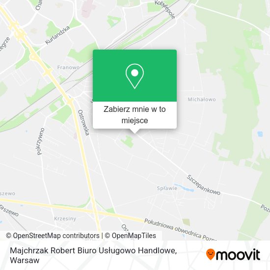 Mapa Majchrzak Robert Biuro Usługowo Handlowe