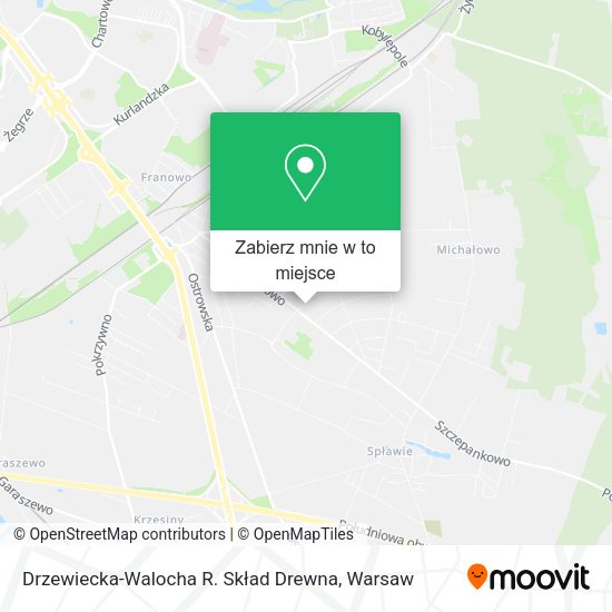 Mapa Drzewiecka-Walocha R. Skład Drewna