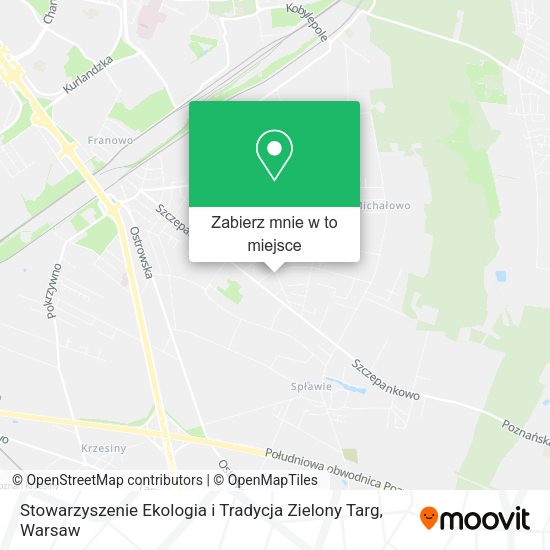 Mapa Stowarzyszenie Ekologia i Tradycja Zielony Targ