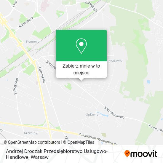 Mapa Andrzej Droczak Przedsiębiorstwo Usługowo-Handlowe