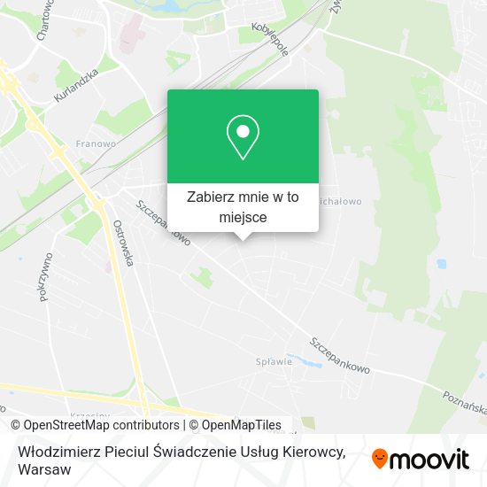 Mapa Włodzimierz Pieciul Świadczenie Usług Kierowcy