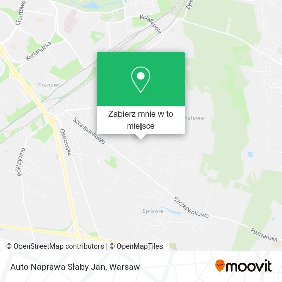 Mapa Auto Naprawa Słaby Jan