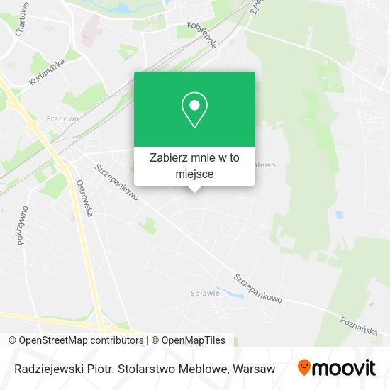 Mapa Radziejewski Piotr. Stolarstwo Meblowe