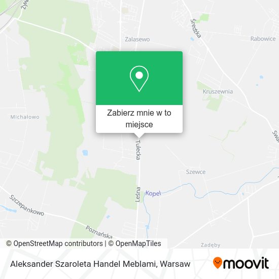 Mapa Aleksander Szaroleta Handel Meblami