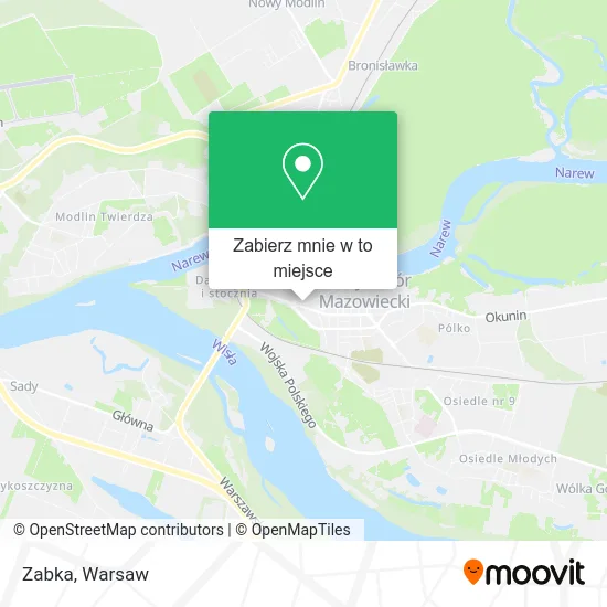 Mapa Zabka