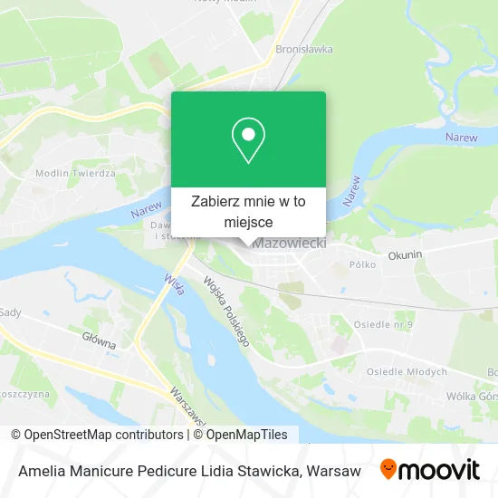 Mapa Amelia Manicure Pedicure Lidia Stawicka