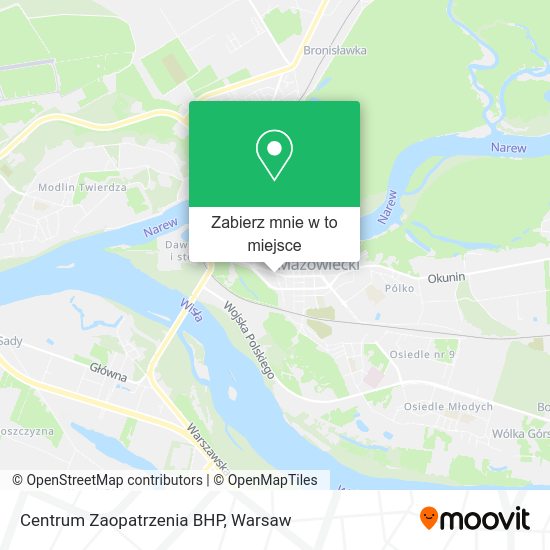 Mapa Centrum Zaopatrzenia BHP