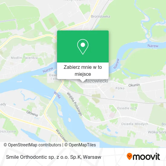 Mapa Smile Orthodontic sp. z o.o. Sp.K