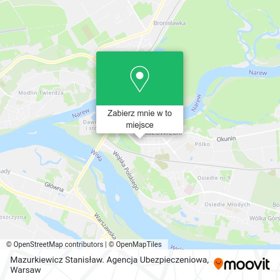 Mapa Mazurkiewicz Stanisław. Agencja Ubezpieczeniowa