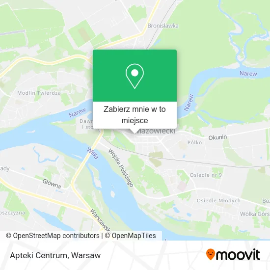 Mapa Apteki Centrum