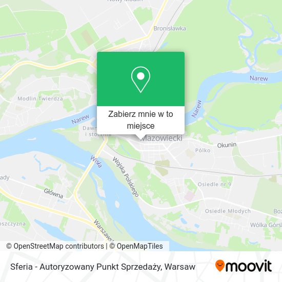 Mapa Sferia - Autoryzowany Punkt Sprzedaży