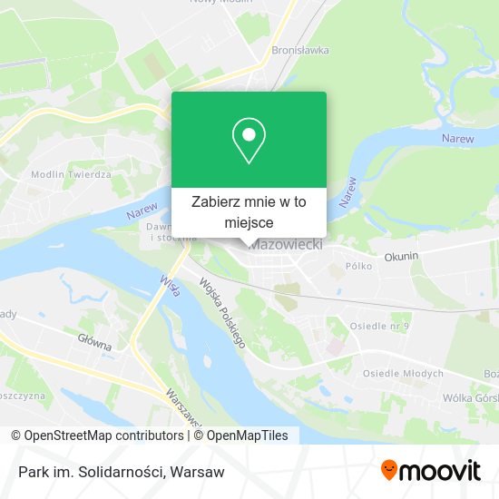 Mapa Park im. Solidarności