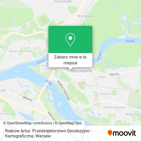 Mapa Riabow Artur. Przedsiębiorstwo Geodezyjno - Kartograficzne