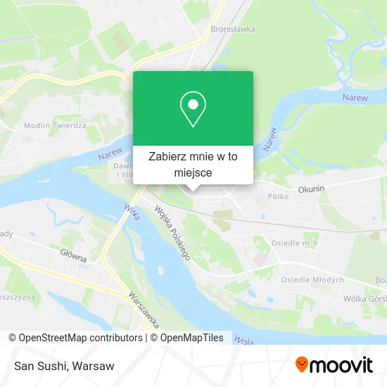 Mapa San Sushi