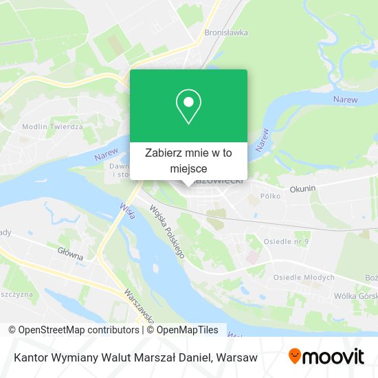 Mapa Kantor Wymiany Walut Marszał Daniel