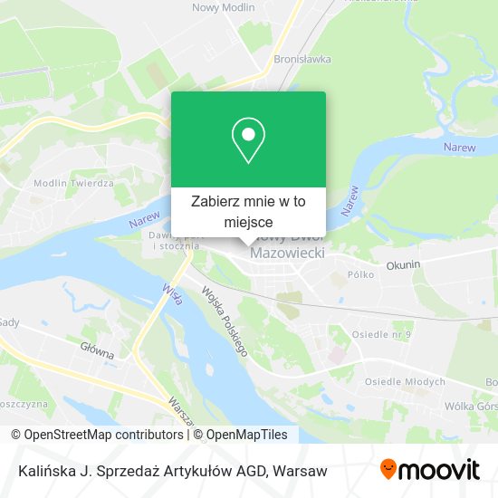 Mapa Kalińska J. Sprzedaż Artykułów AGD