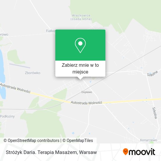 Mapa Stróżyk Daria. Terapia Masażem