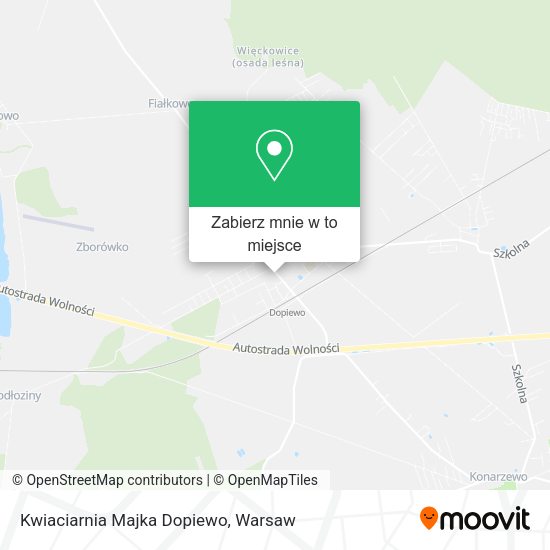 Mapa Kwiaciarnia Majka Dopiewo