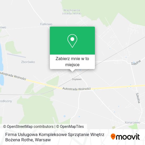 Mapa Firma Usługowa Kompleksowe Sprzątanie Wnętrz Bożena Rothe