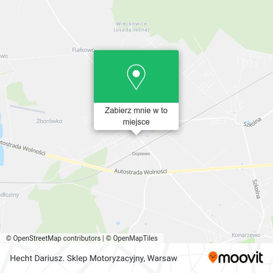 Mapa Hecht Dariusz. Sklep Motoryzacyjny