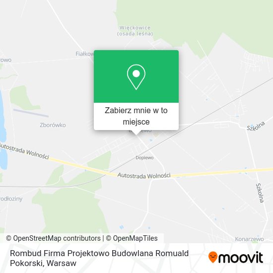 Mapa Rombud Firma Projektowo Budowlana Romuald Pokorski