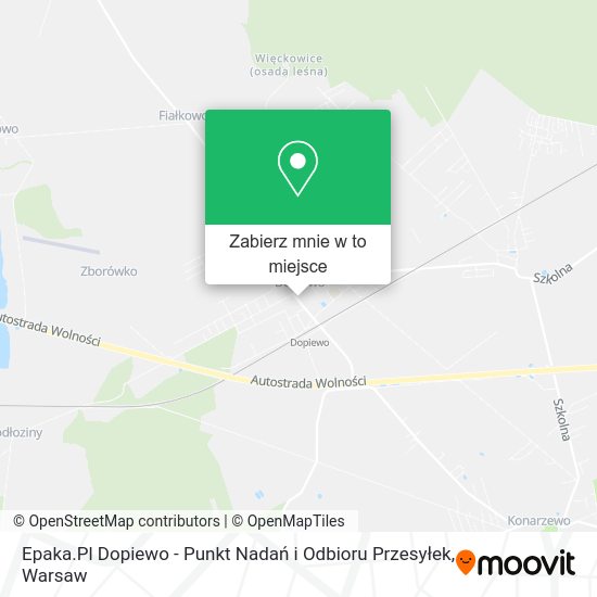 Mapa Epaka.Pl Dopiewo - Punkt Nadań i Odbioru Przesyłek