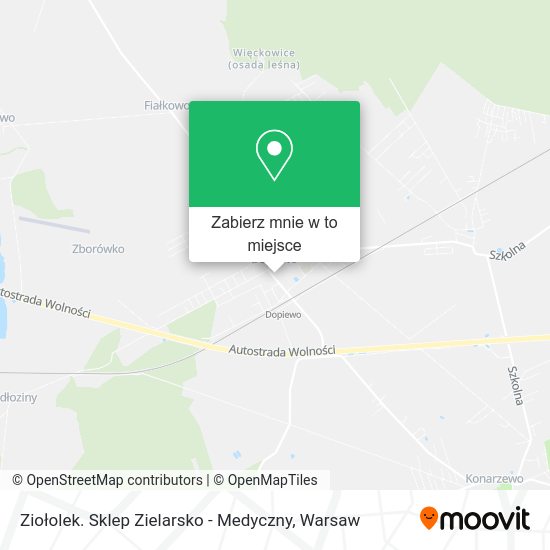 Mapa Ziołolek. Sklep Zielarsko - Medyczny