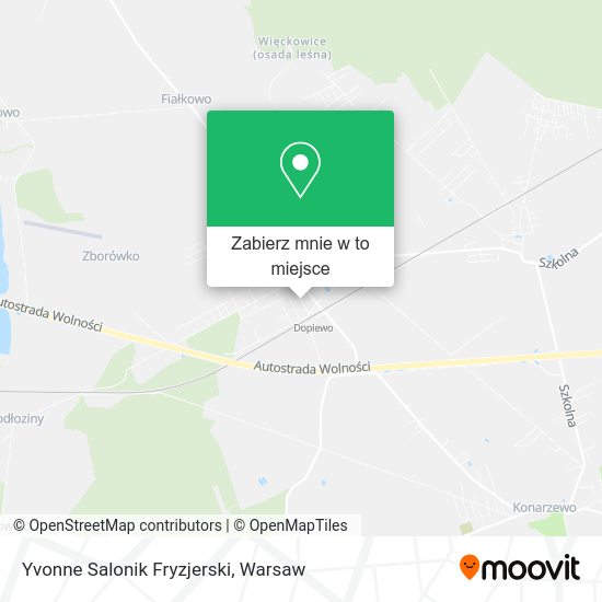 Mapa Yvonne Salonik Fryzjerski