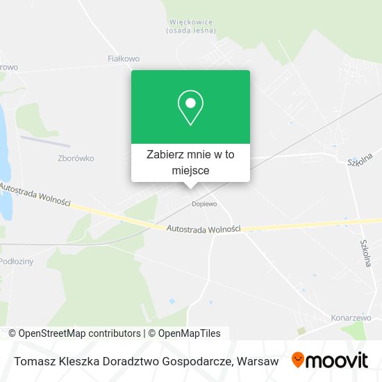 Mapa Tomasz Kleszka Doradztwo Gospodarcze