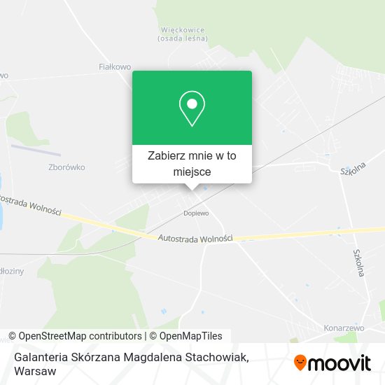 Mapa Galanteria Skórzana Magdalena Stachowiak