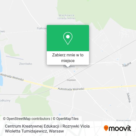 Mapa Centrum Kreatywnej Edukacji i Rozrywki Viola Wioletta Tumidajewicz