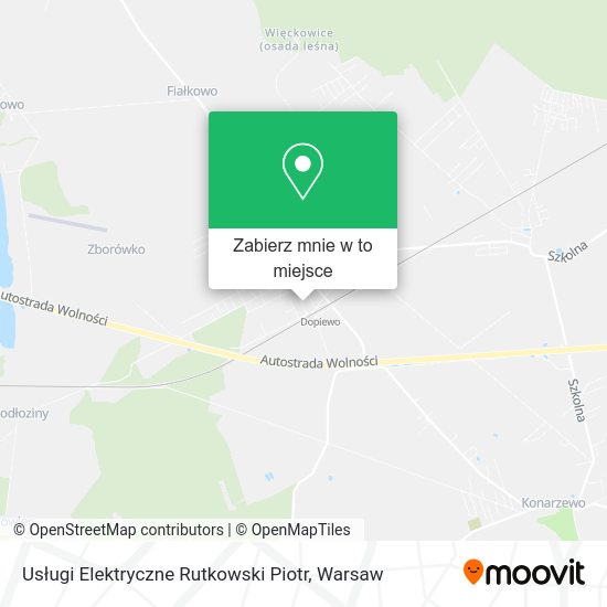 Mapa Usługi Elektryczne Rutkowski Piotr