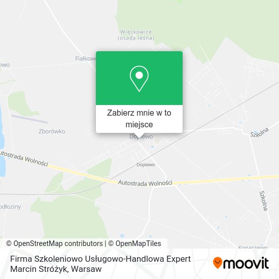 Mapa Firma Szkoleniowo Usługowo-Handlowa Expert Marcin Stróżyk