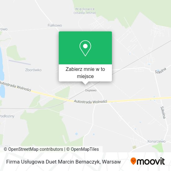 Mapa Firma Usługowa Duet Marcin Bernaczyk