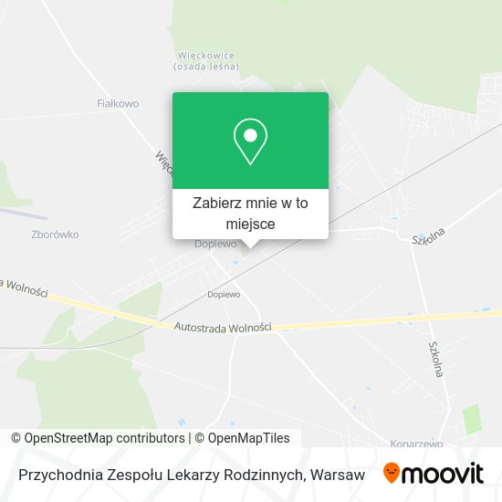 Mapa Przychodnia Zespołu Lekarzy Rodzinnych