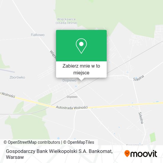 Mapa Gospodarczy Bank Wielkopolski S.A. Bankomat