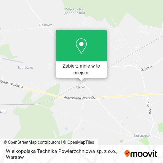 Mapa Wielkopolska Technika Powierzchniowa sp. z o.o.