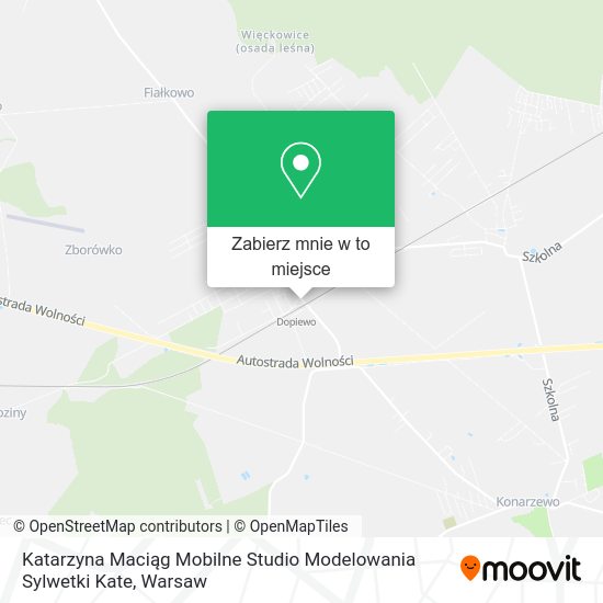 Mapa Katarzyna Maciąg Mobilne Studio Modelowania Sylwetki Kate