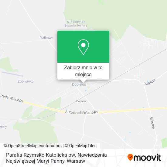 Mapa Parafia Rzymsko-Katolicka pw. Nawiedzenia Najświętszej Maryi Panny