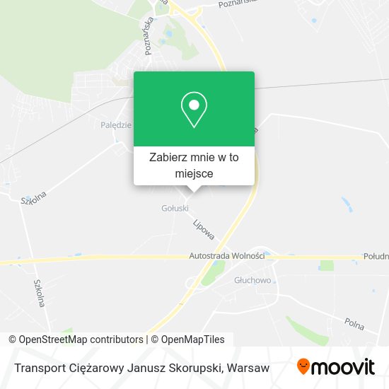 Mapa Transport Ciężarowy Janusz Skorupski