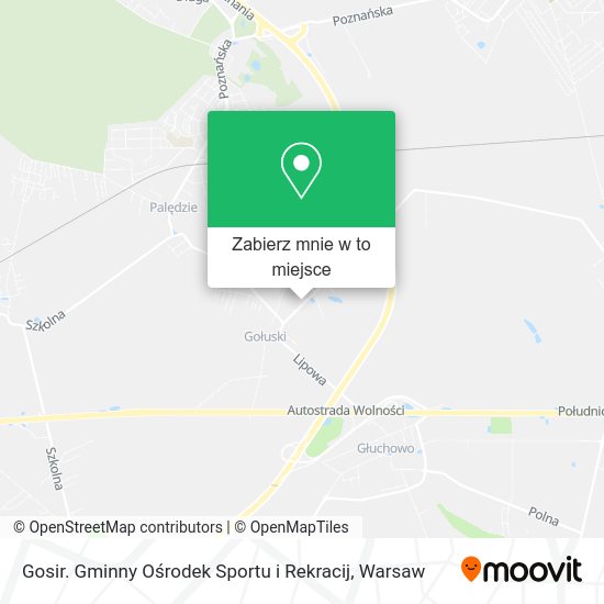 Mapa Gosir. Gminny Ośrodek Sportu i Rekracij