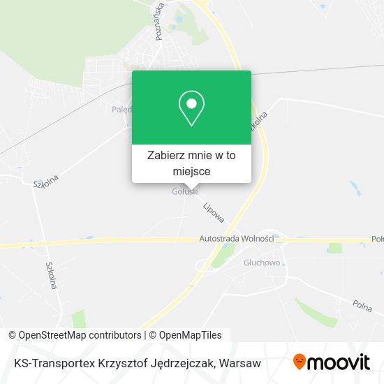 Mapa KS-Transportex Krzysztof Jędrzejczak