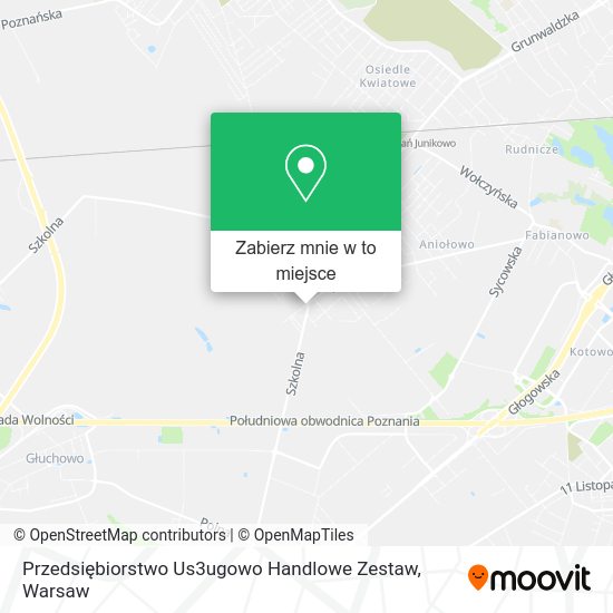 Mapa Przedsiębiorstwo Us3ugowo Handlowe Zestaw