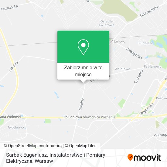 Mapa Sarbak Eugeniusz. Instalatorstwo i Pomiary Elektryczne